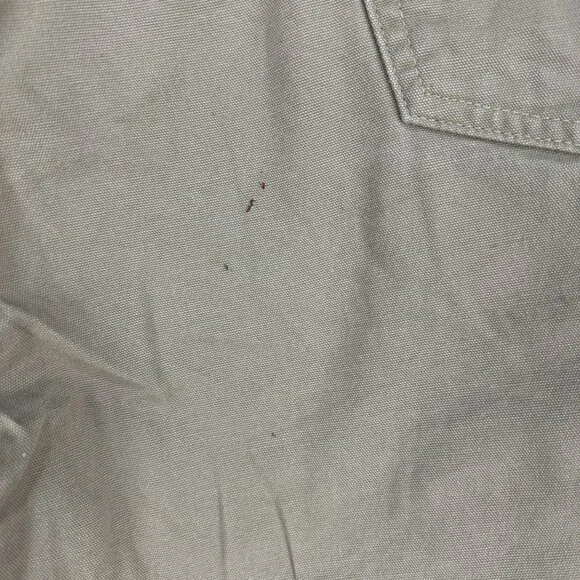 Carhartt Mens Loose Fit Canvas Carpenter Pants Khaki Utility Workwear Size 42X30 - Picture 5 of 12